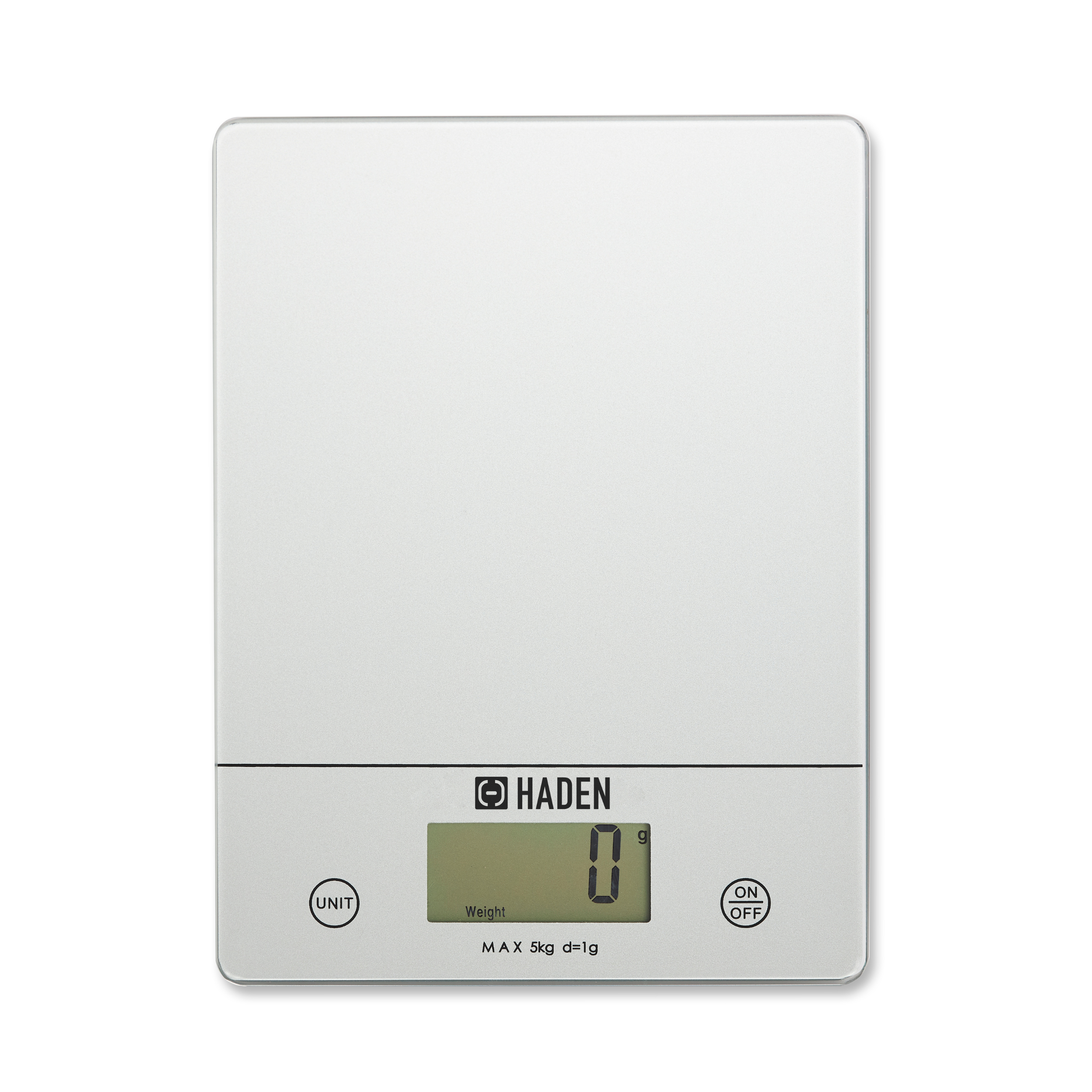 Balance de cuisine numérique argentée Slim Line 5 kg
