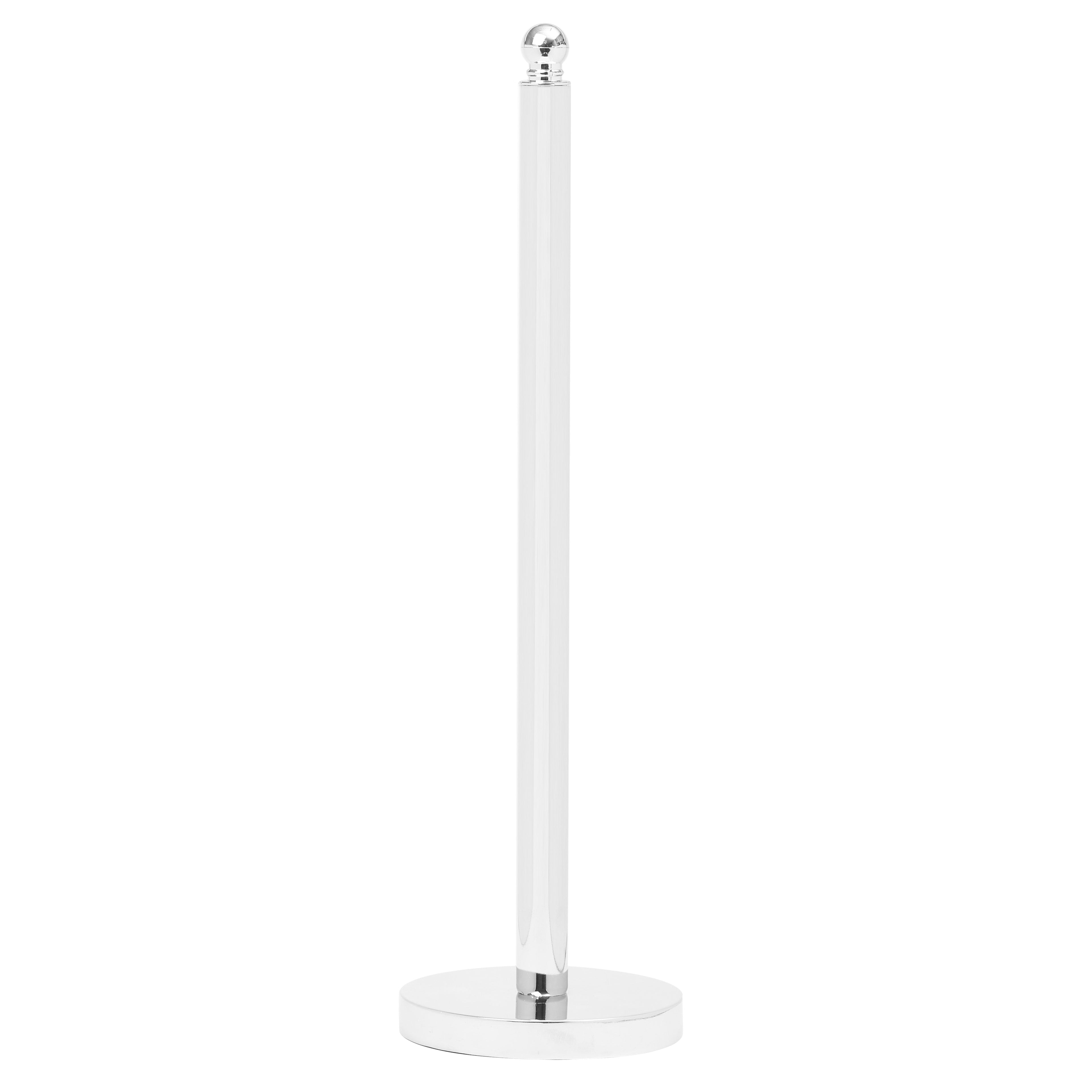 Porte-rouleau de papier toilette chromé