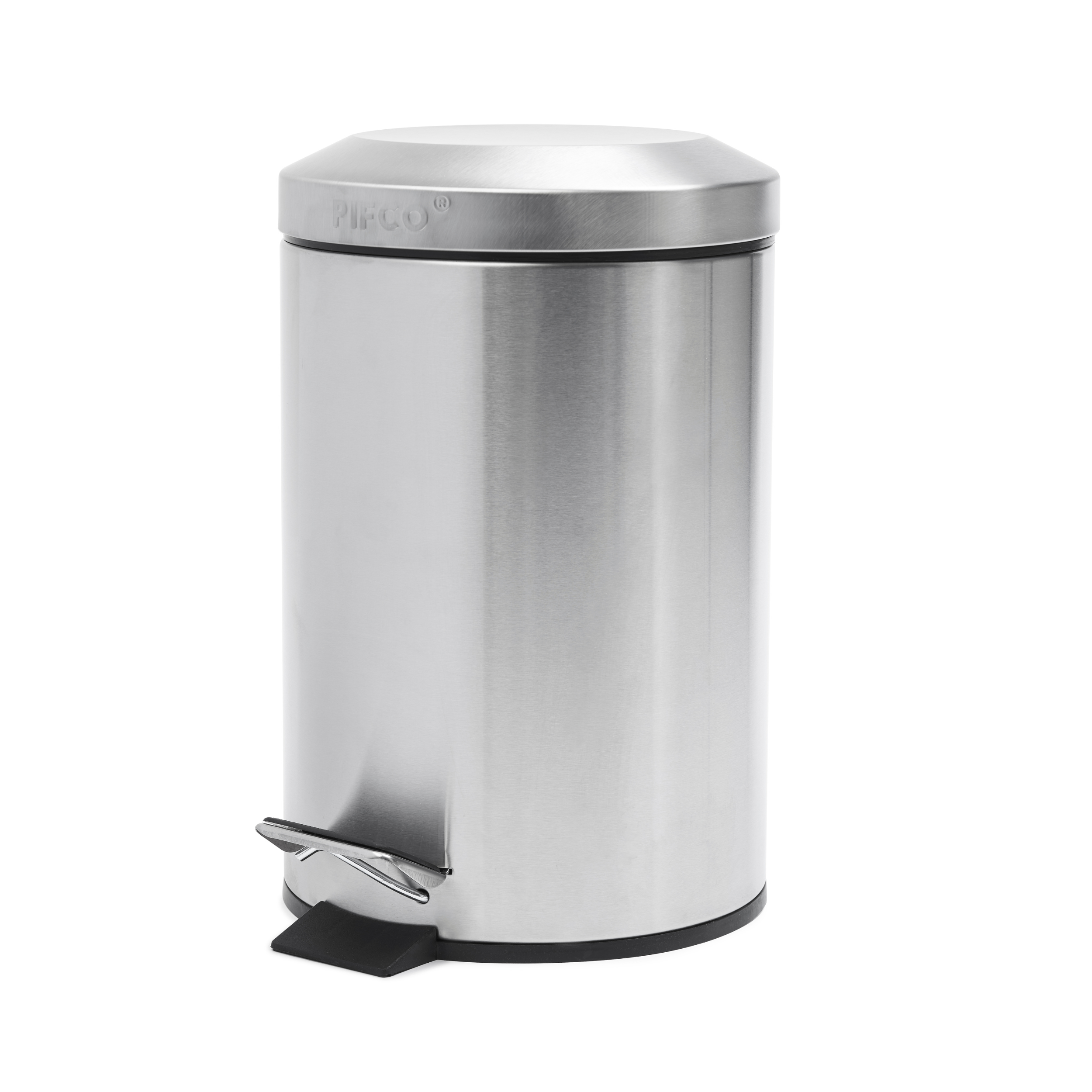 Poubelle à pédale en acier brossé de 3 litres 