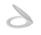 Siège de toilette blanc à fermeture lente 