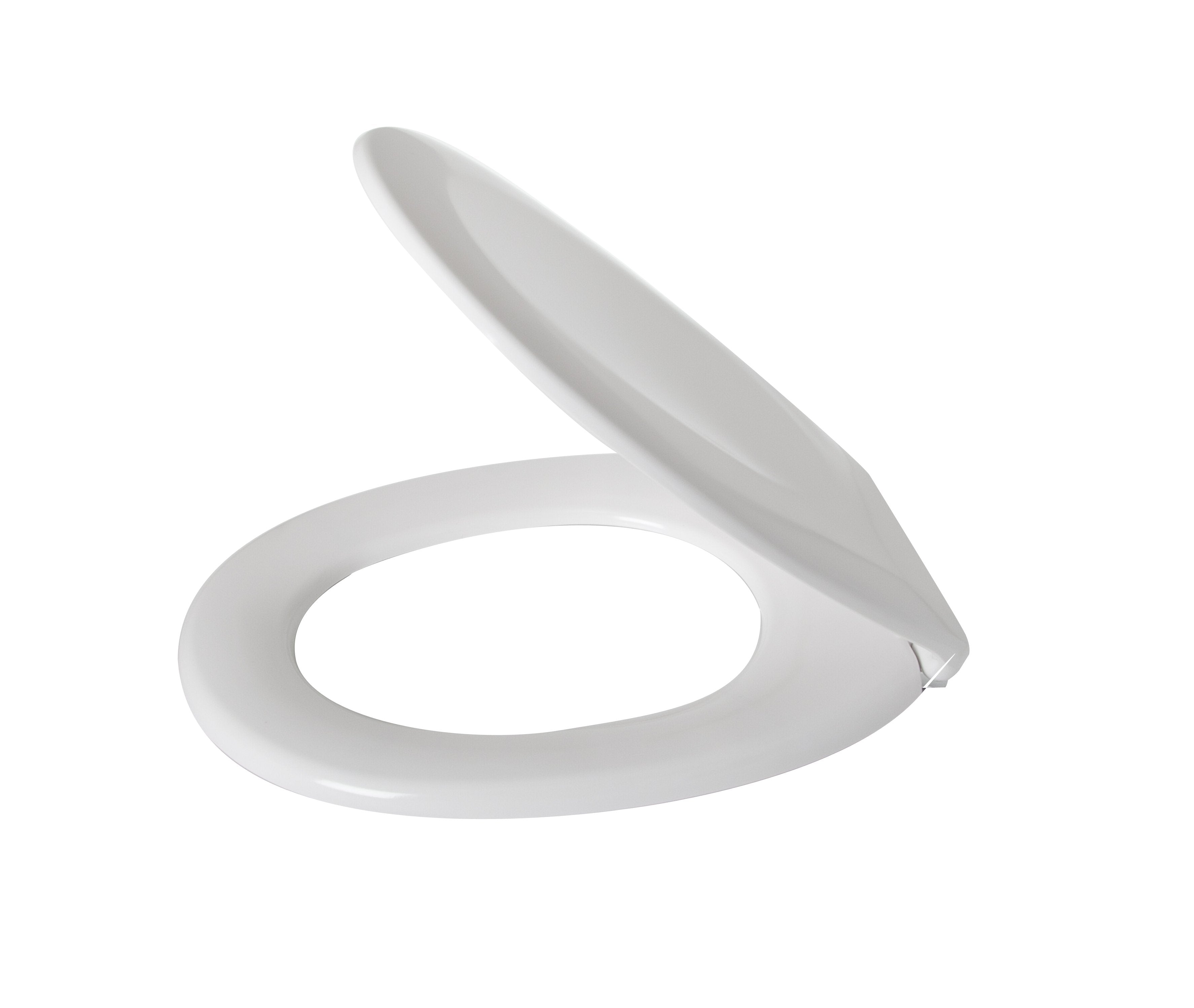 Siège de toilette blanc à fermeture lente 