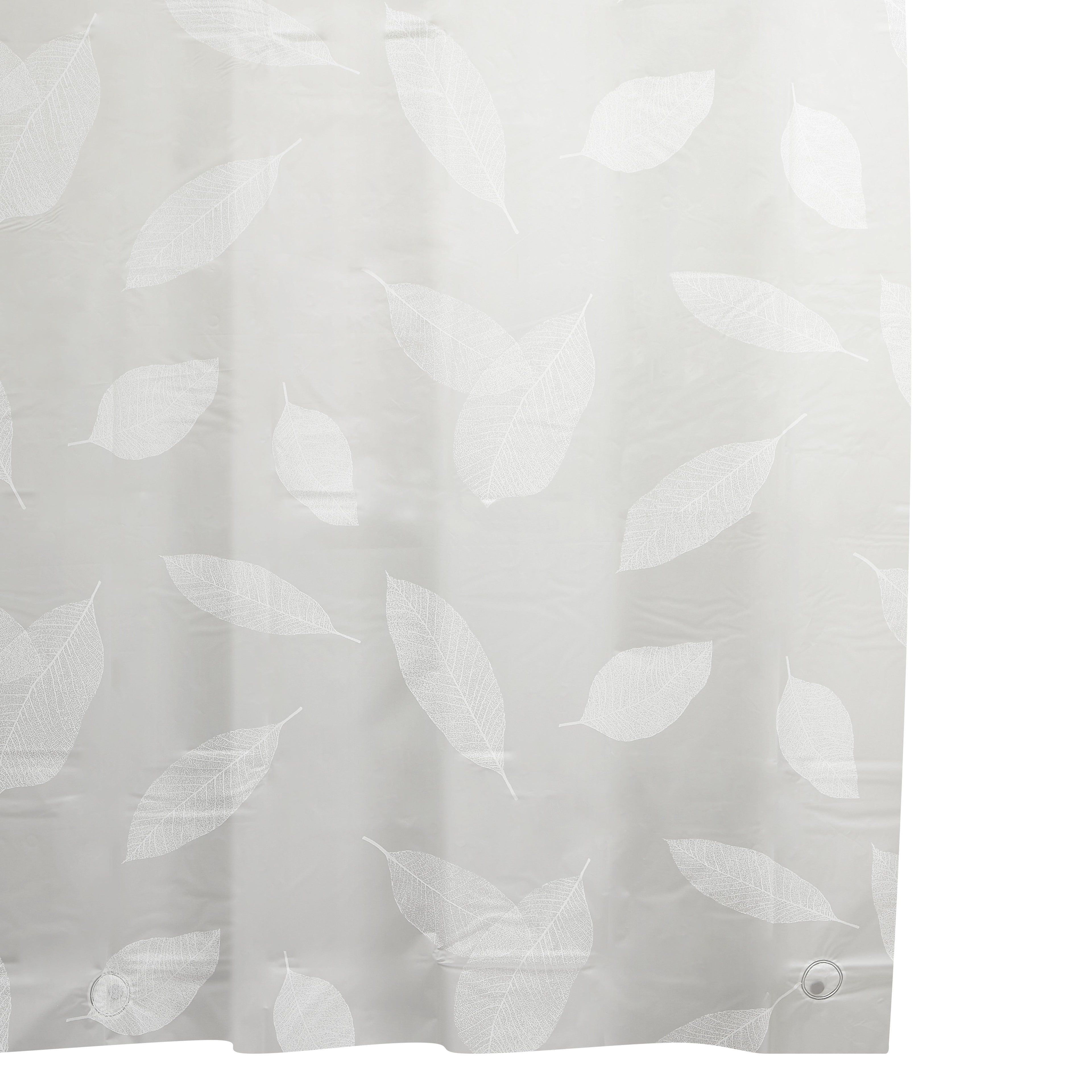 Rideau de douche en PEVA à feuilles 