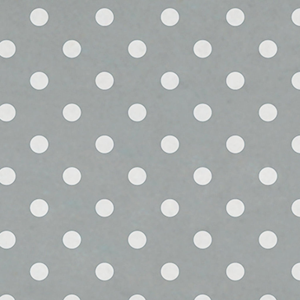 Nappe en PVC à pois gris 