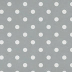 Nappe en PVC à pois gris 