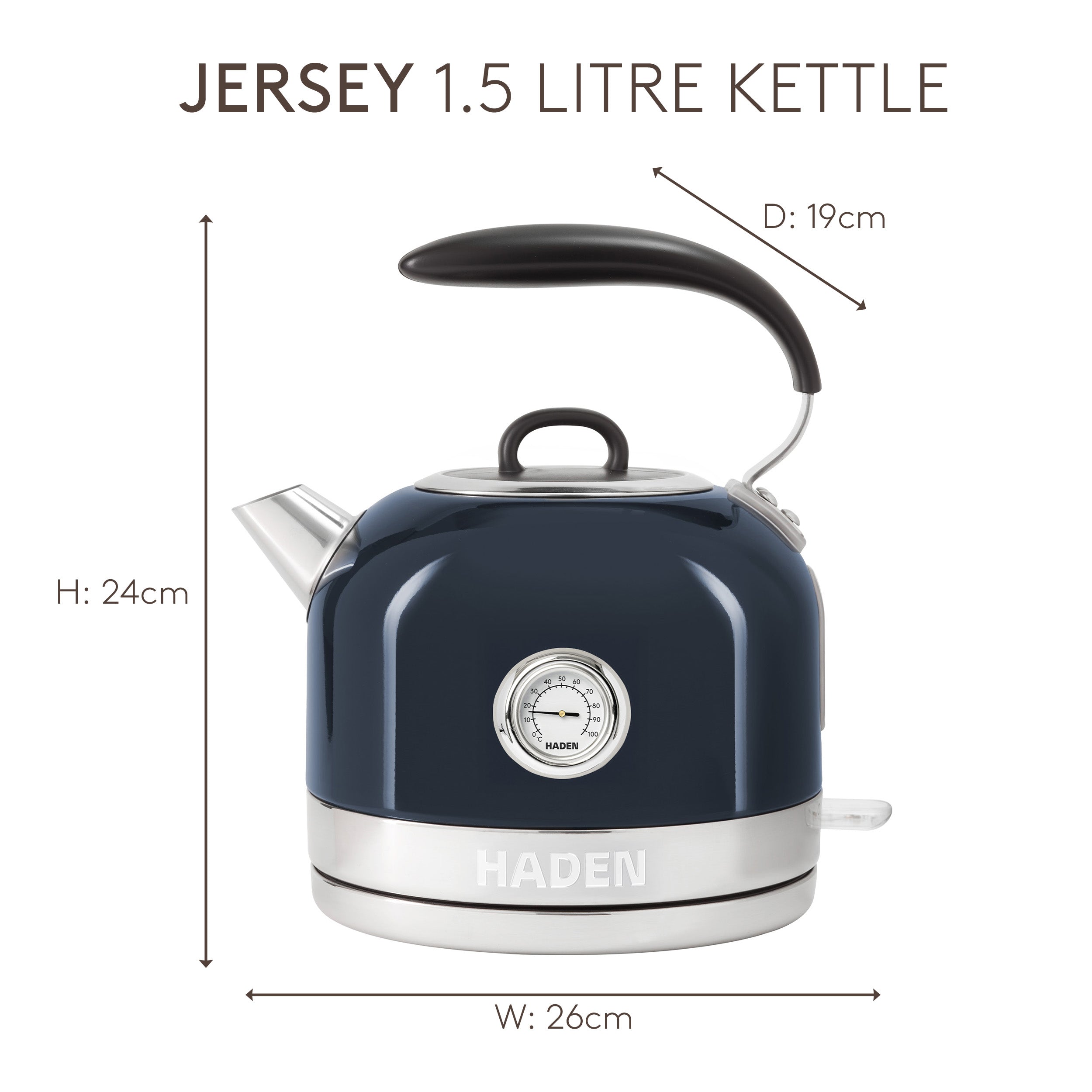 Bouilloire Haden Jersey Steel Blue 
