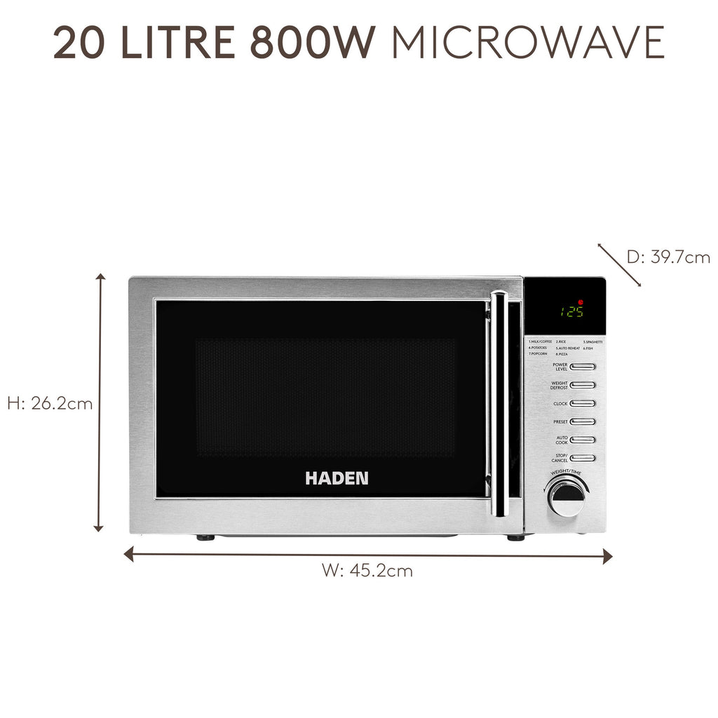 Four à micro-ondes Haden en acier inoxydable (extérieur)