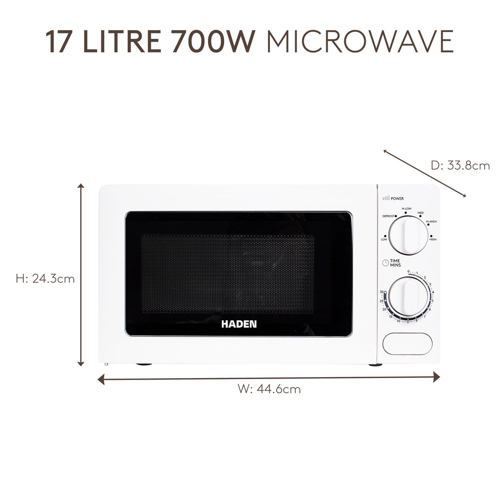 Micro-ondes Haden 17L blanc