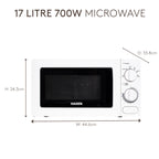 Micro-ondes Haden 17L blanc