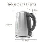 Bouilloire en acier brossé Haden Stoke