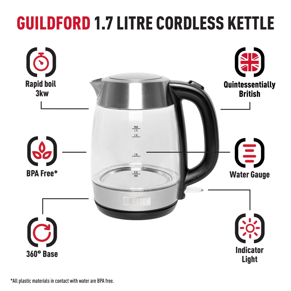 Bouilloire en verre Haden Guildford