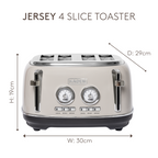 Grille-pain 4 tranches Haden Jersey Putty