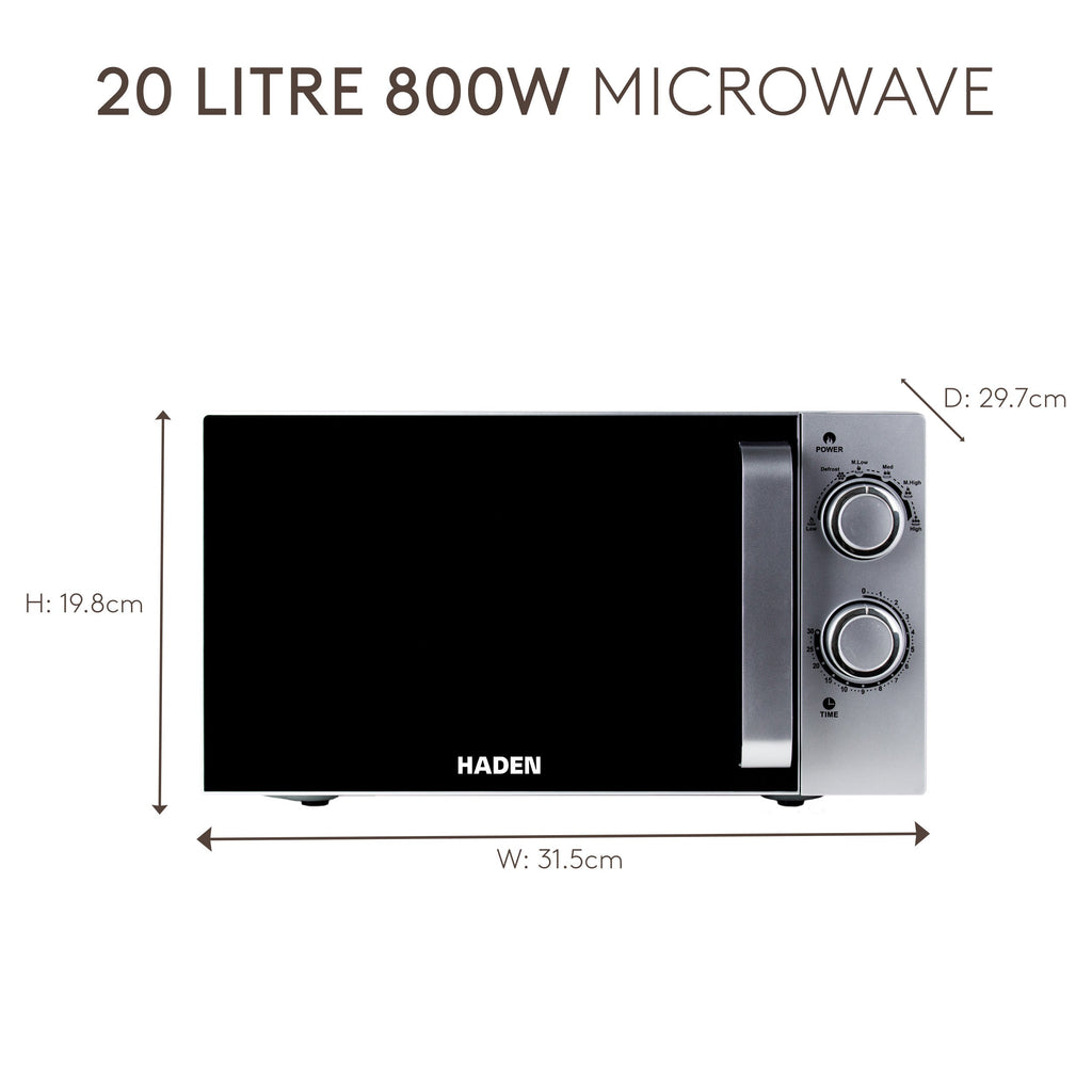 Micro-ondes Haden 20L Argent