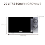 Micro-ondes Haden 20L Argent