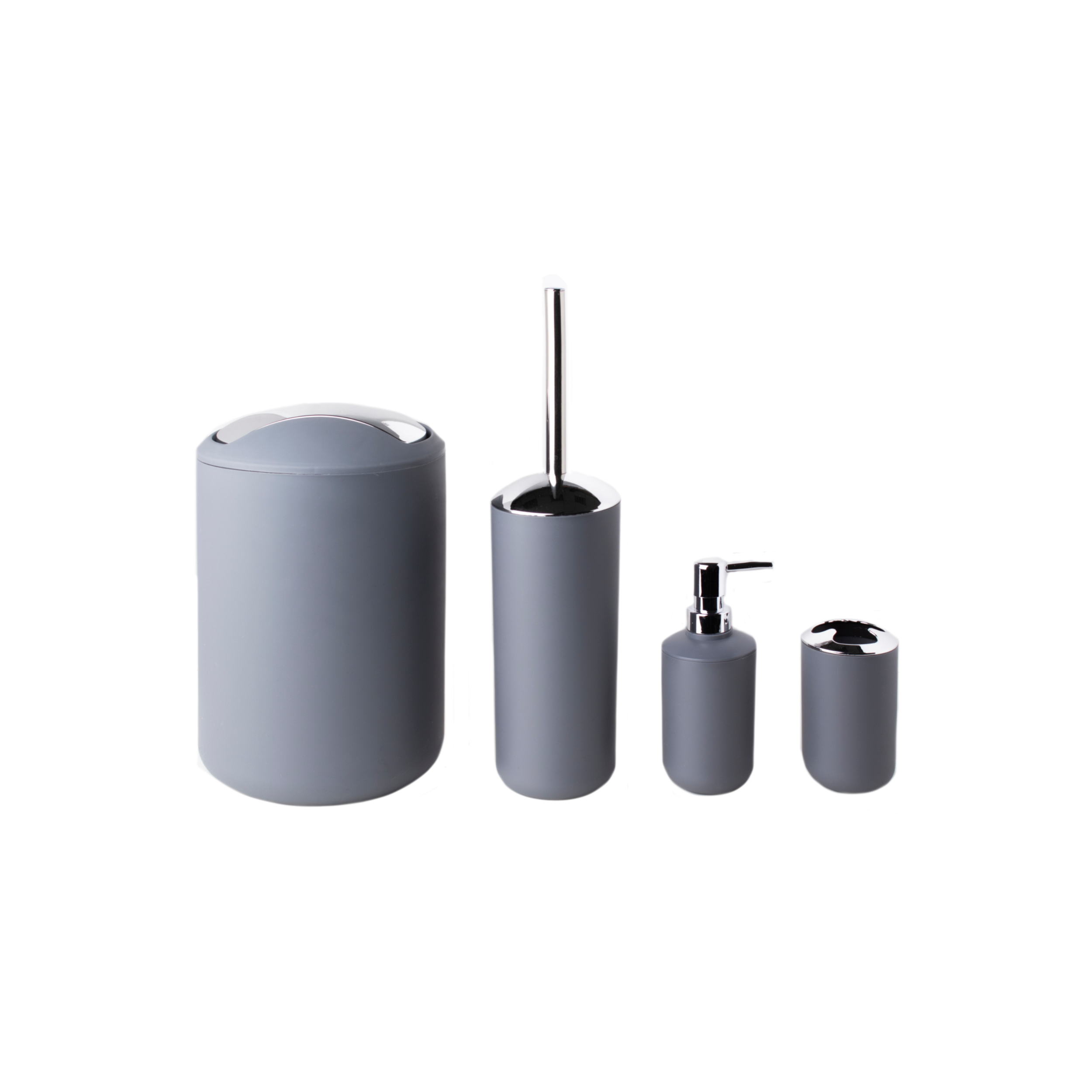 Ensemble d'accessoires de salle de bain Essentials gris ardoise 