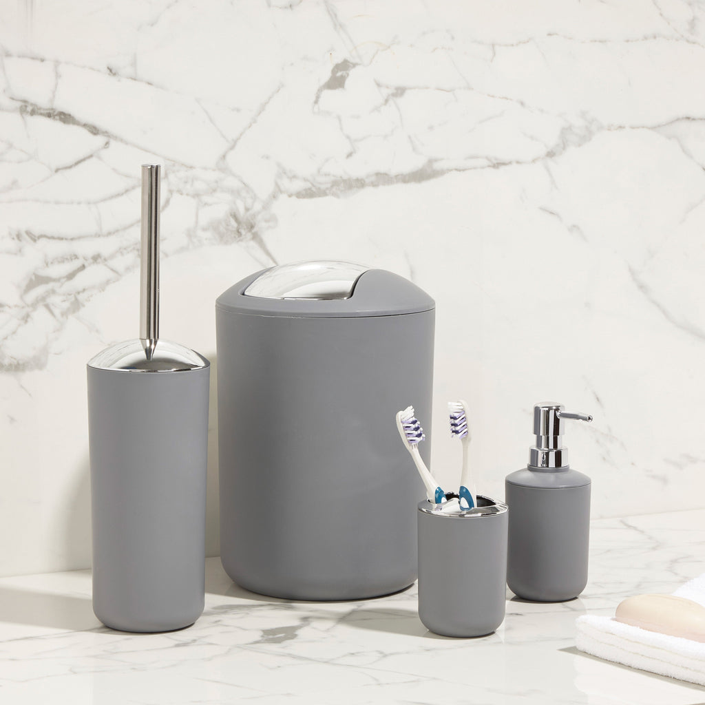 Ensemble d'accessoires de salle de bain Essentials gris ardoise 