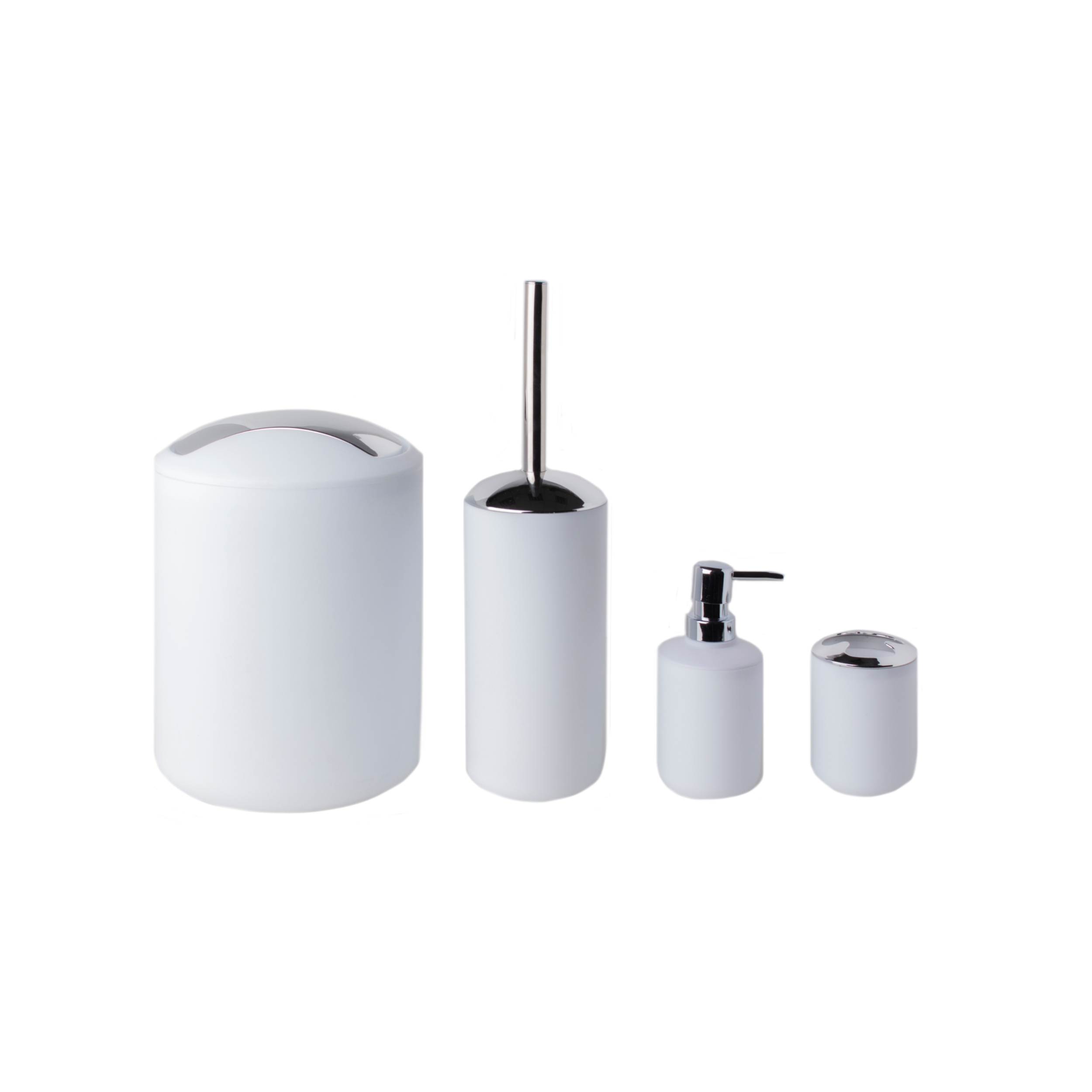 Ensemble d'accessoires de salle de bain Essentials blanc 