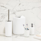 Ensemble d'accessoires de salle de bain Essentials blanc 