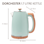 Bouilloire numérique à température variable Haden Dorchester Sage Green