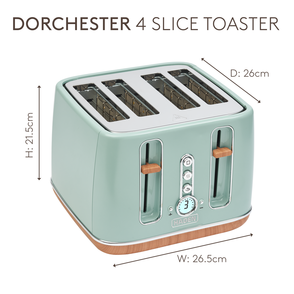 Grille-pain 4 tranches Haden Dorchester Sage Green