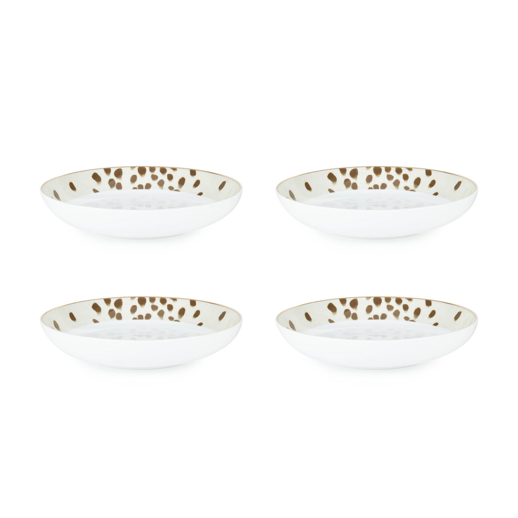 Bols de pâtes dalmatiens Totenham Caniche et Blonde 4 pièces
