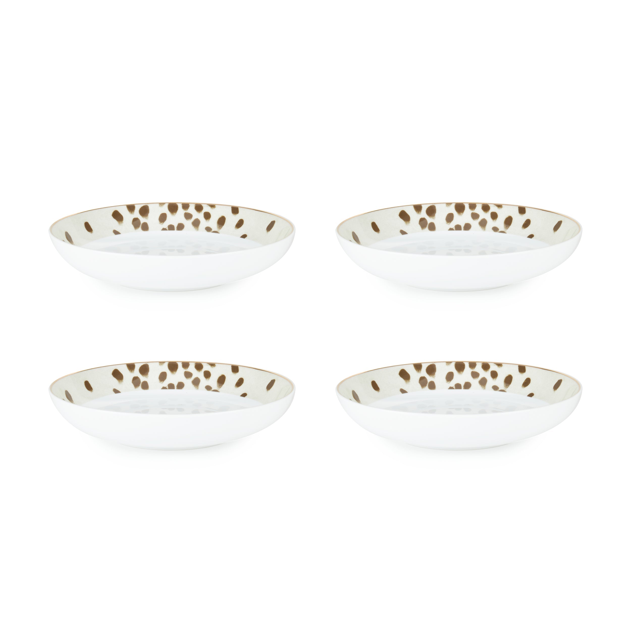 Bols de pâtes dalmatiens Totenham Caniche et Blonde 4 pièces