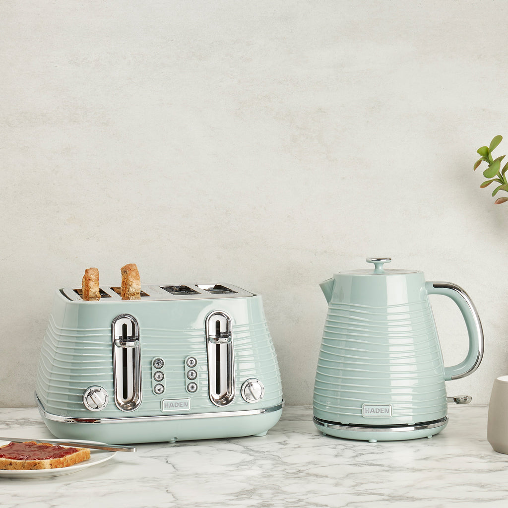 Ensemble bouilloire et grille-pain Haden Devon Eucalyptus 