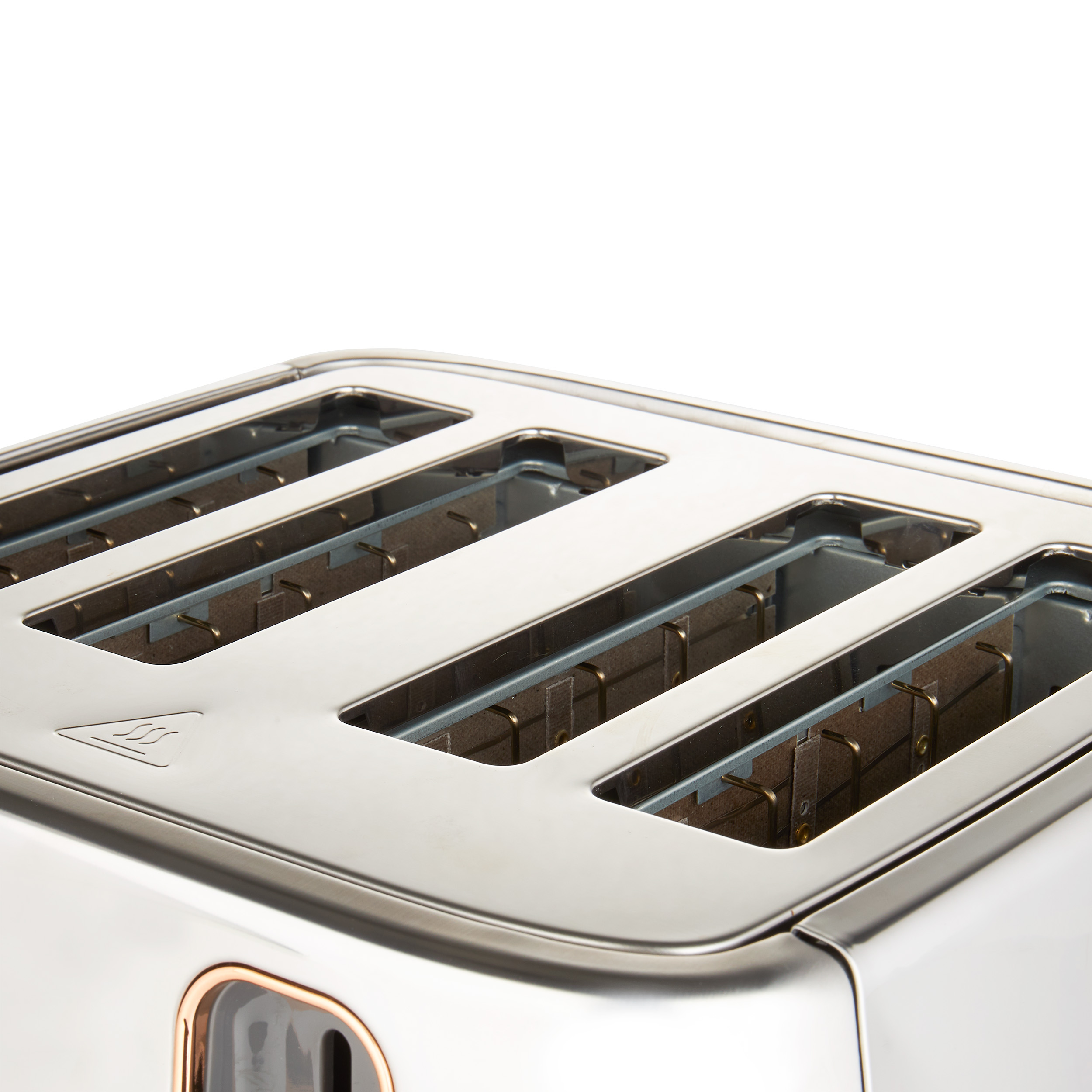 Grille-pain 4 tranches Haden Dorchester Chrome et or rose