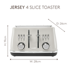 Grille-pain 4 tranches Haden Cotswold Putty