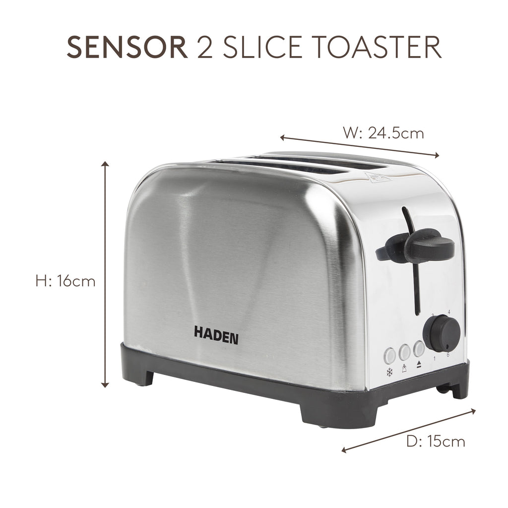 Grille-pain 2 tranches en acier inoxydable Haden Iver