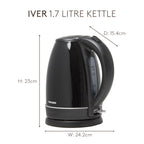 Bouilloire noire Haden Iver