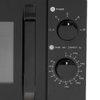 Micro-ondes manuel Haden 17 L 700 W avec porte vitrée Noir
