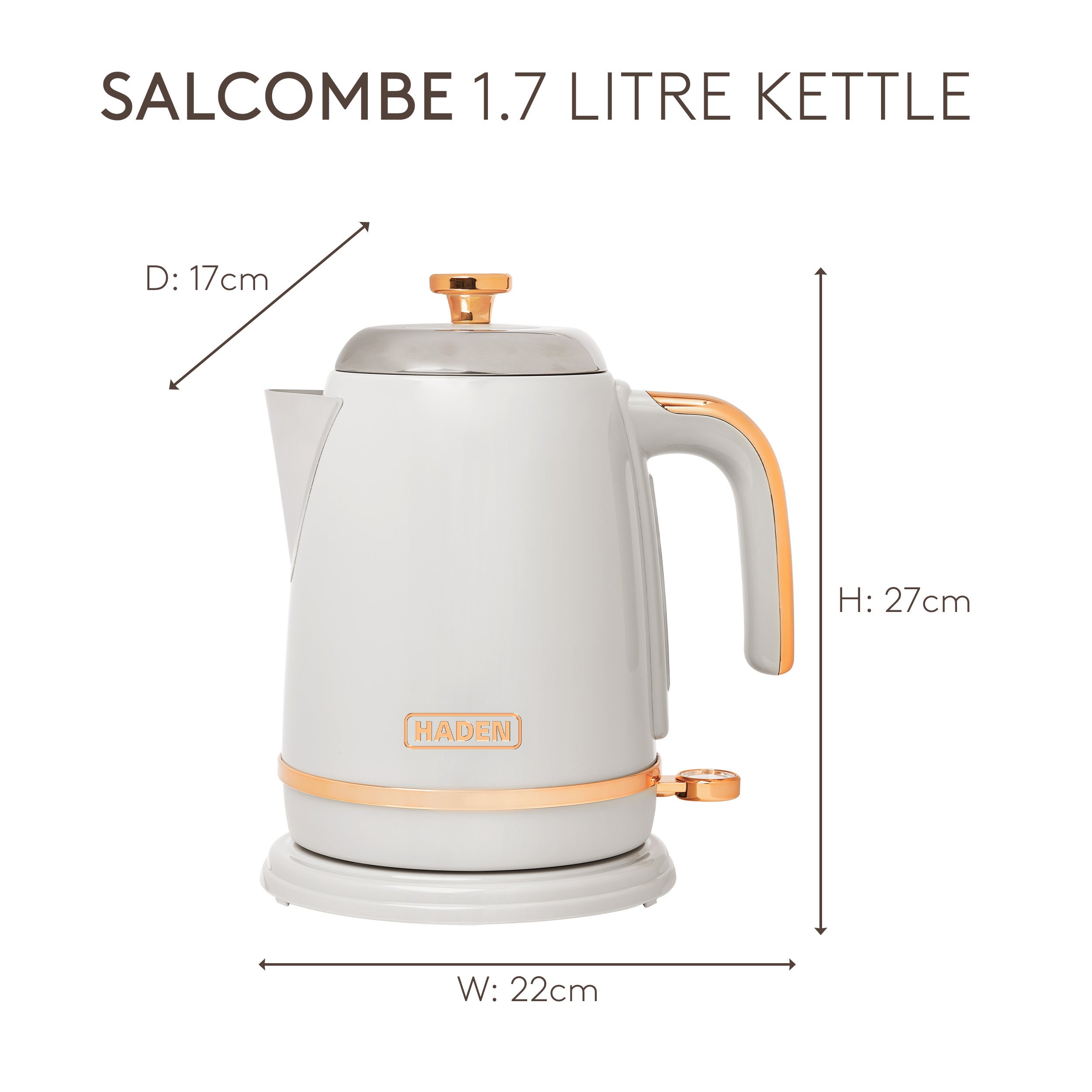 Bouilloire Haden Salcombe Grey
