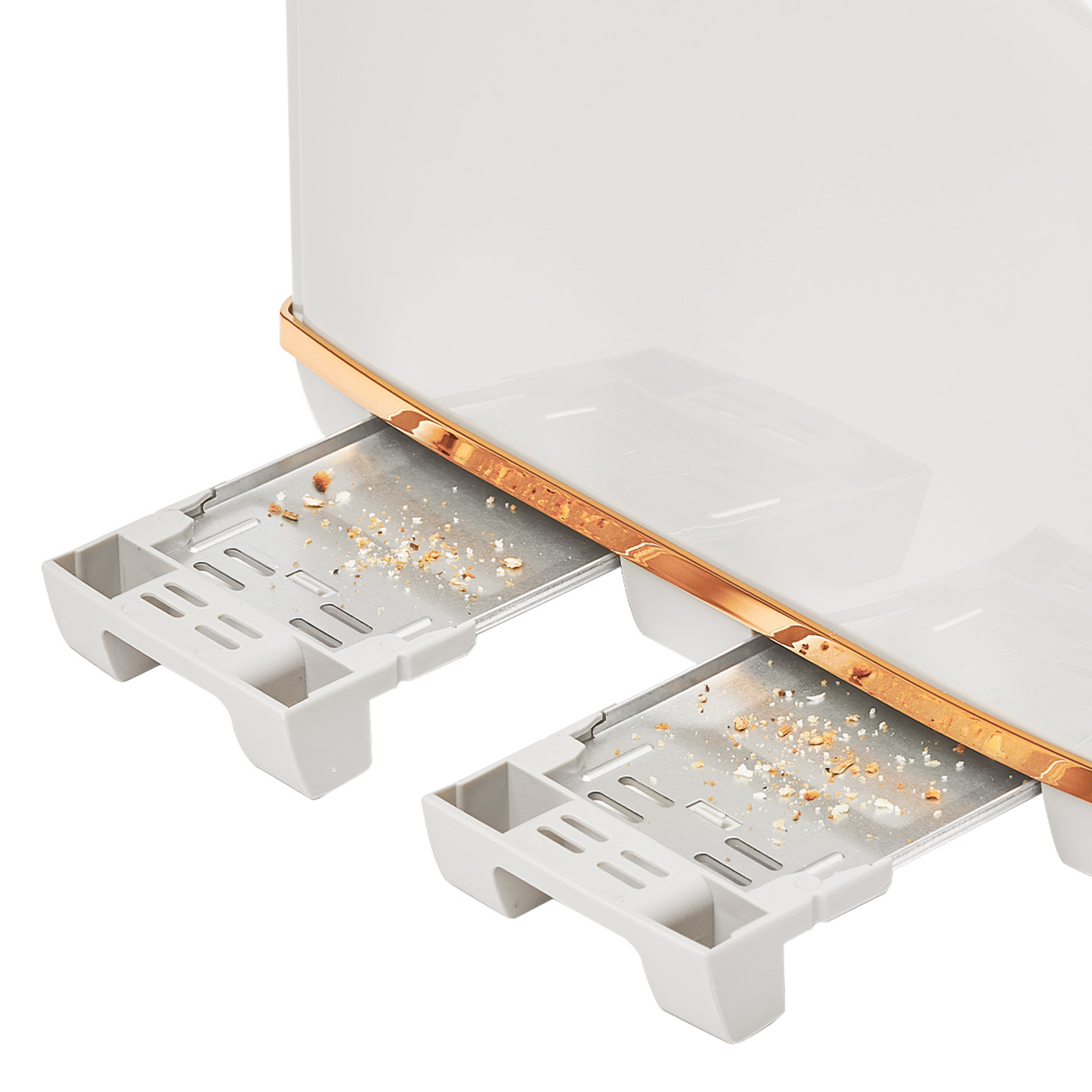 Grille-pain 4 tranches Haden Salcombe gris et cuivre