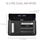 Friteuse à air double zone Haden 12 L
