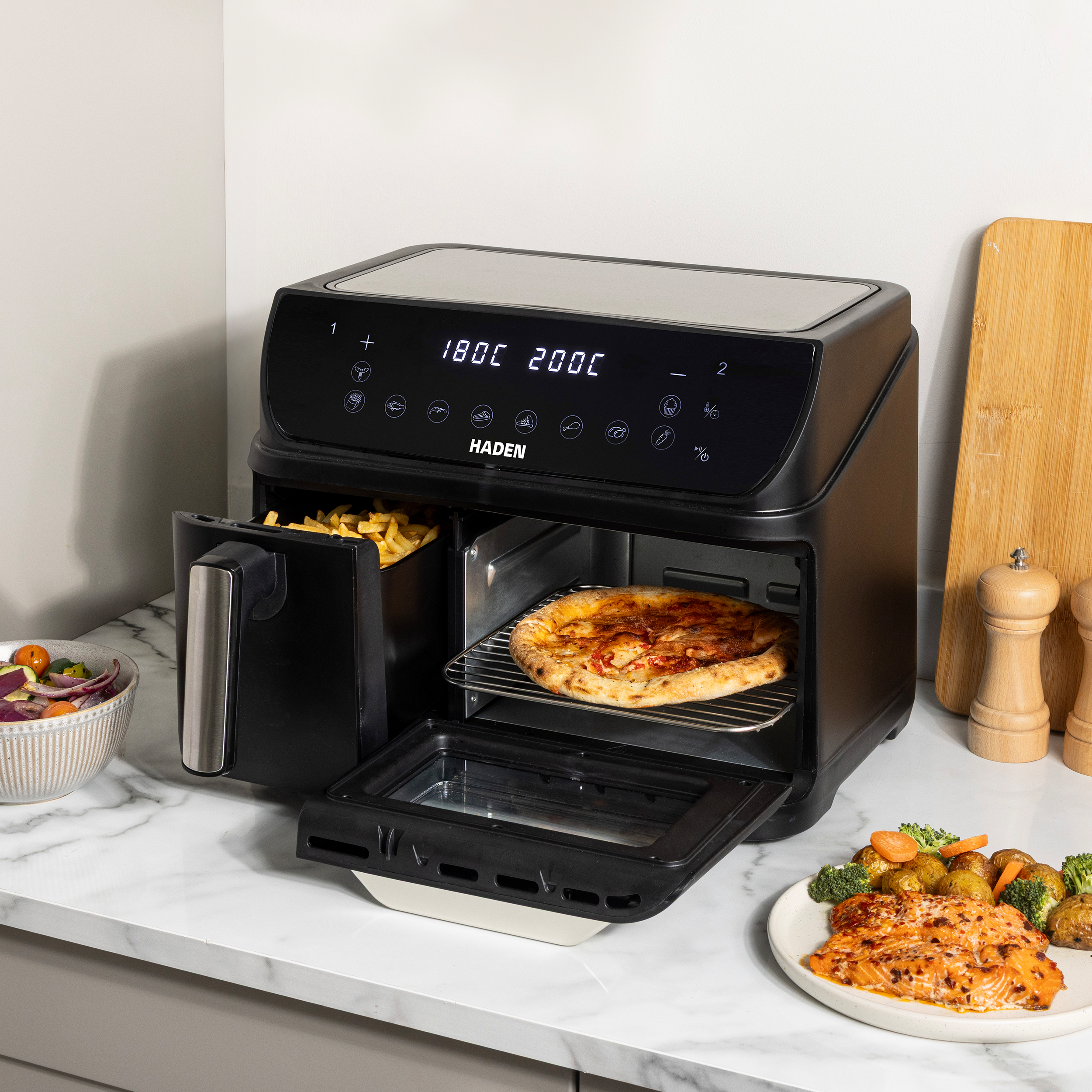 Friteuse à air double zone Haden 12 L