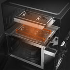 Four à micro-ondes à friteuse à air Haden 25 L noir mat