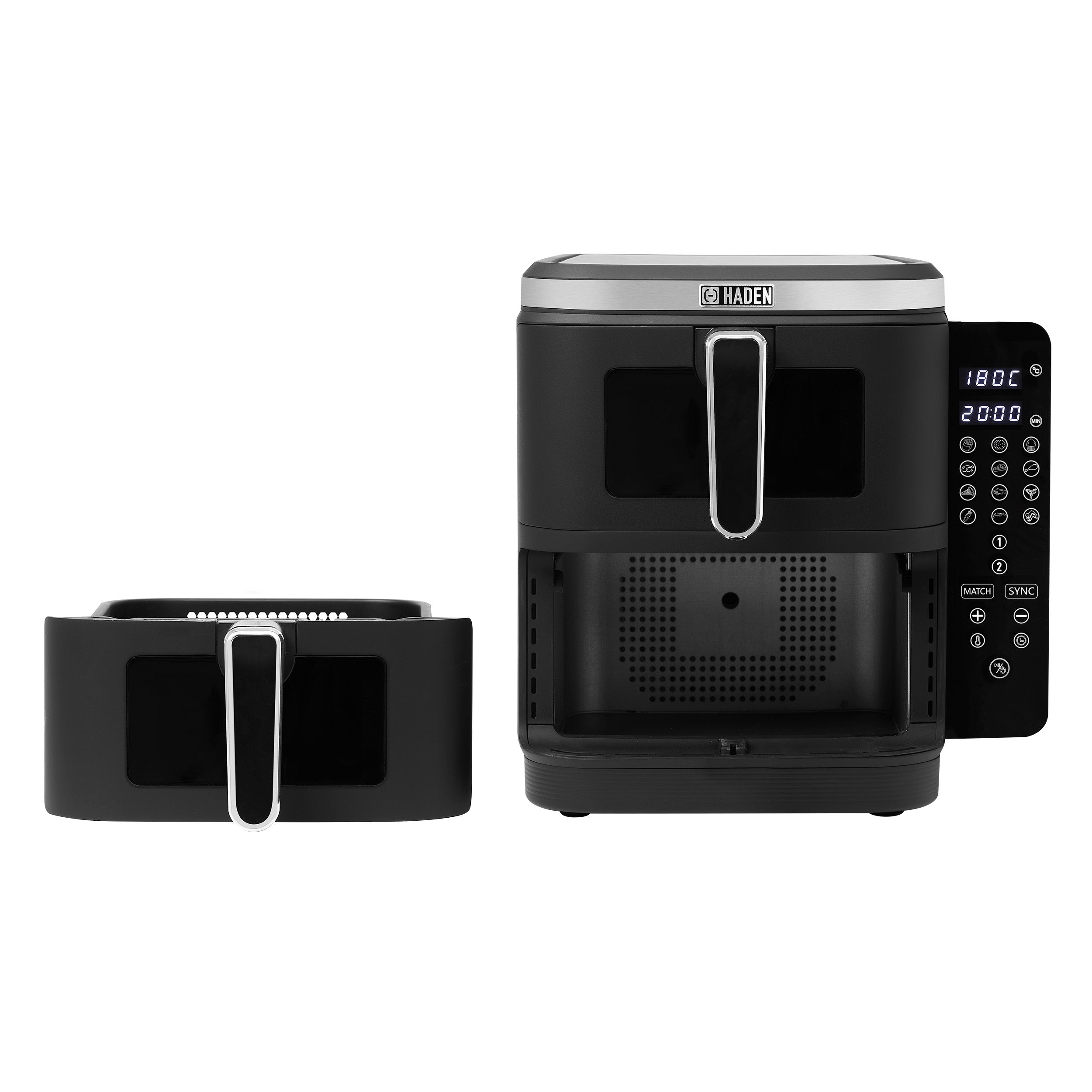 Friteuse à air double pile Haden 11 L avec fenêtre