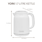 Bouilloire Haden York 1,7 L blanche