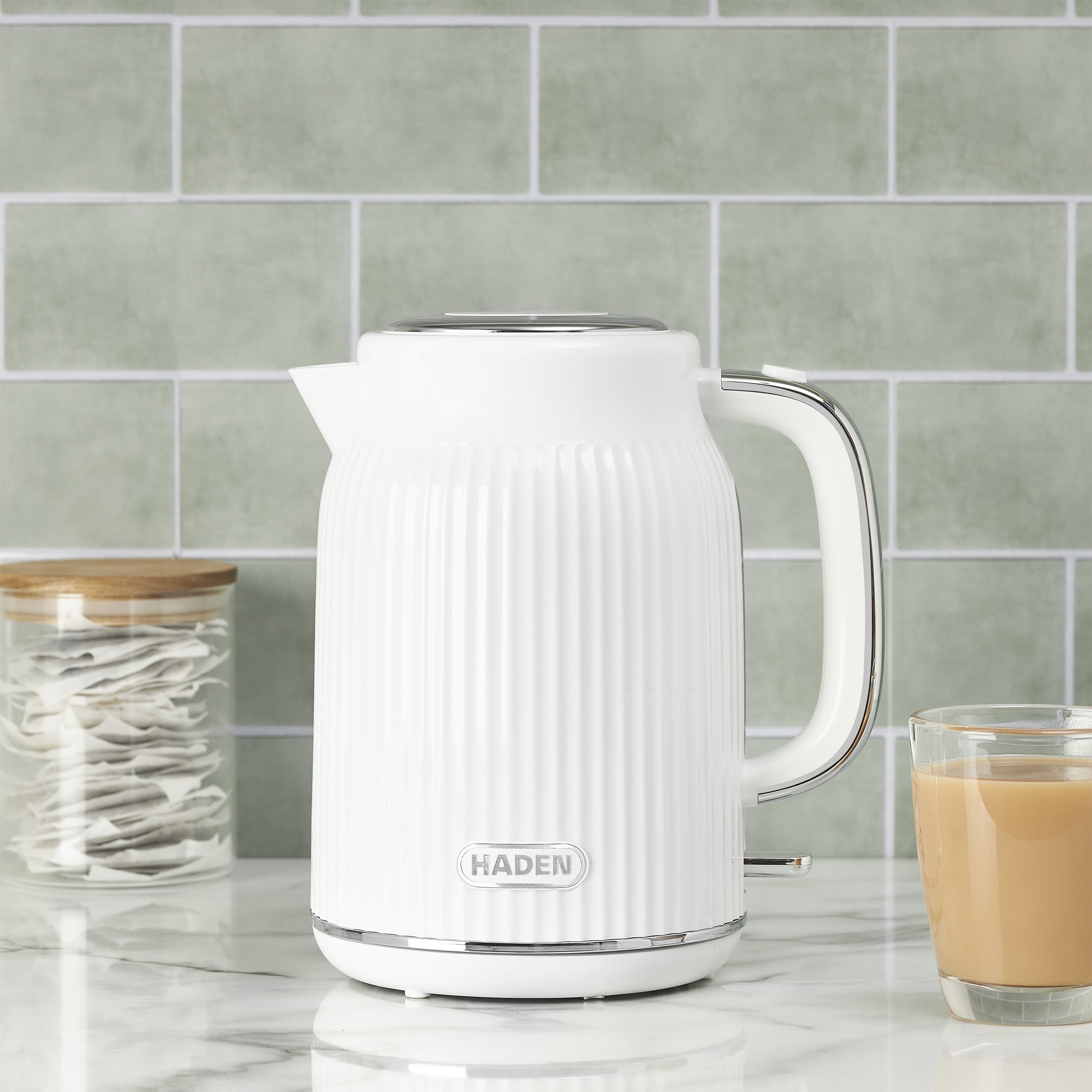 Bouilloire Haden York 1,7 L blanche