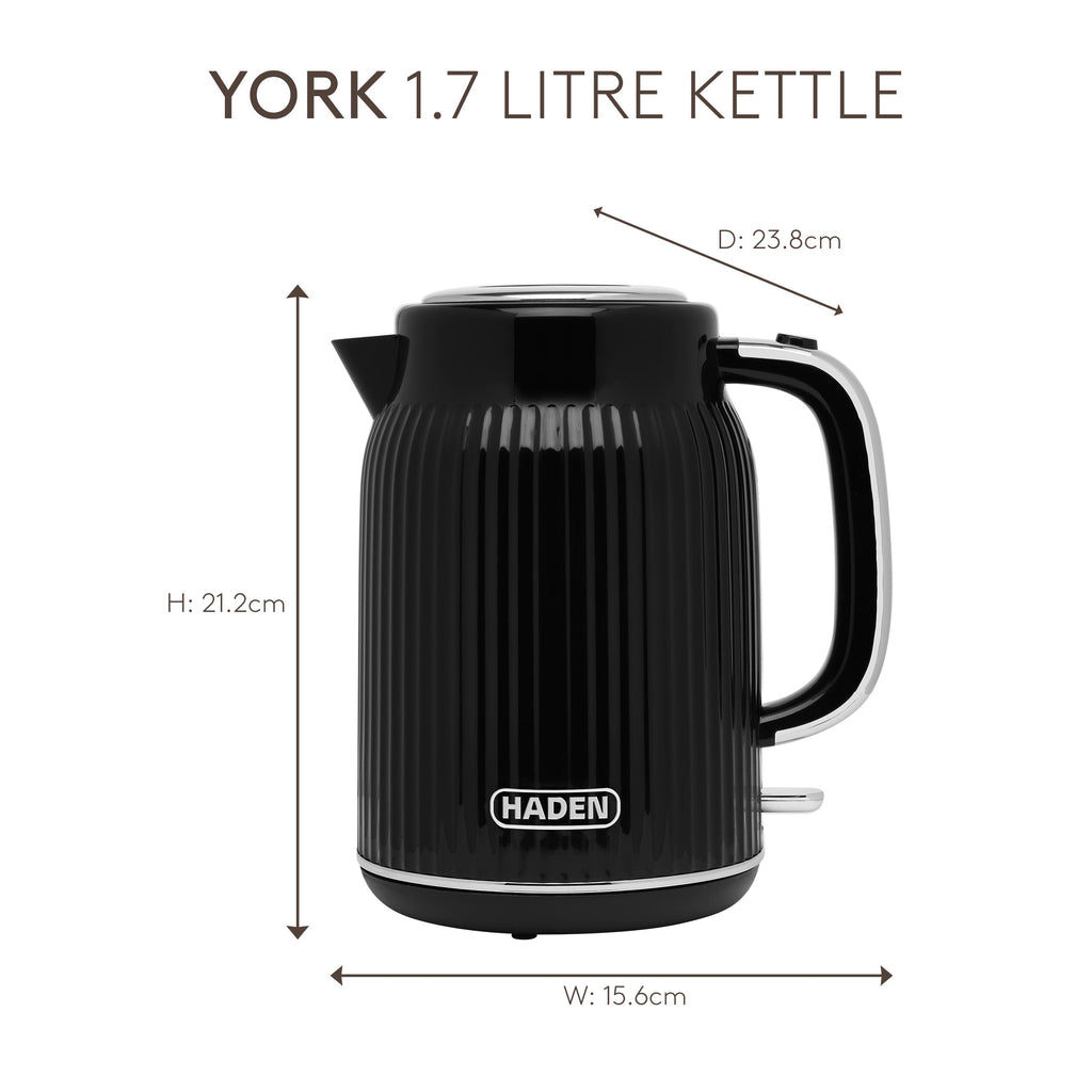 Bouilloire Haden York 1,7 L noire