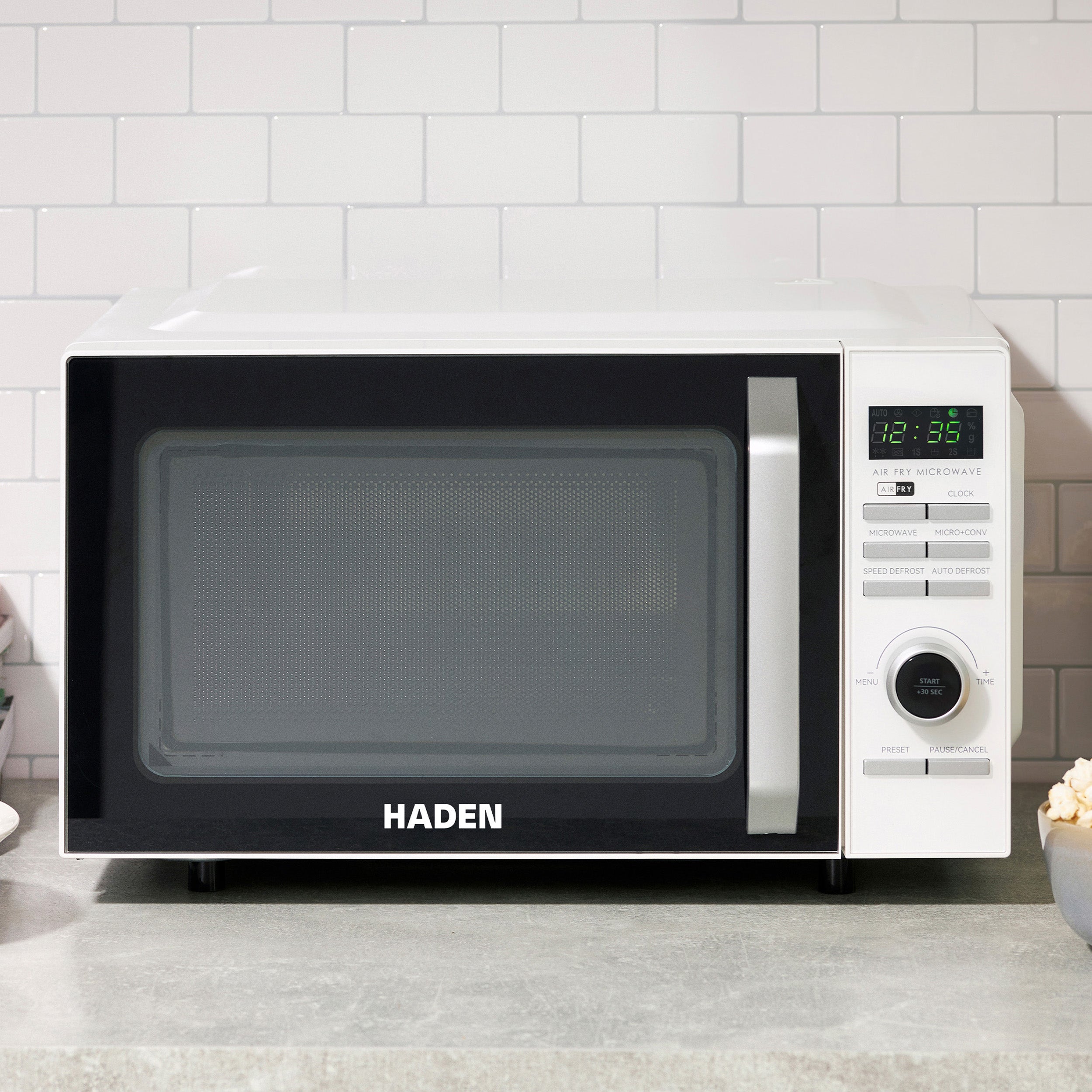 Friteuse à air chaud Haden 20 L blanche pour micro-ondes
