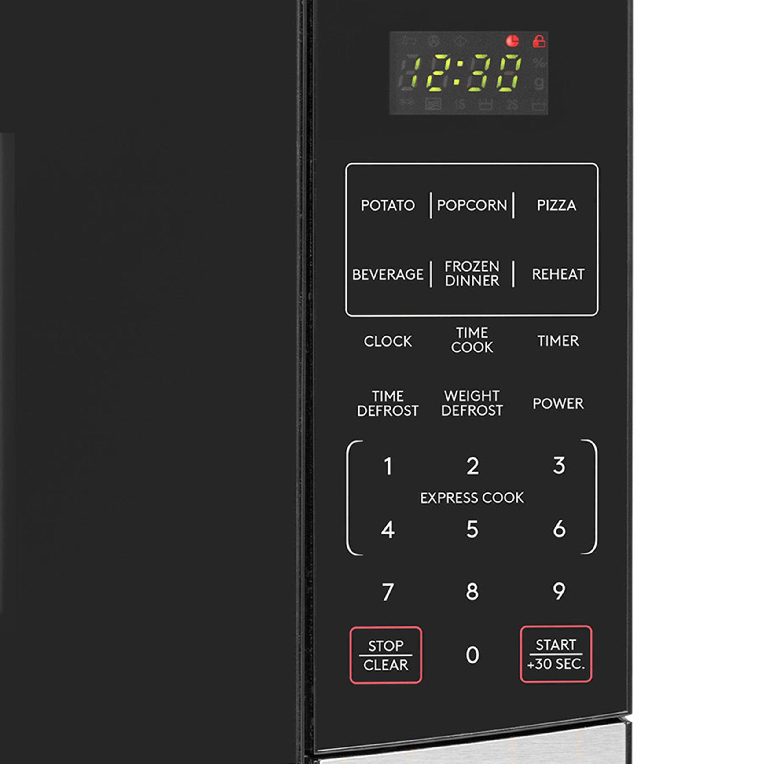 Micro-ondes numérique Haden 20 L 800 W en acier inoxydable