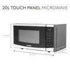 Micro-ondes numérique Haden 20 L 800 W en acier inoxydable
