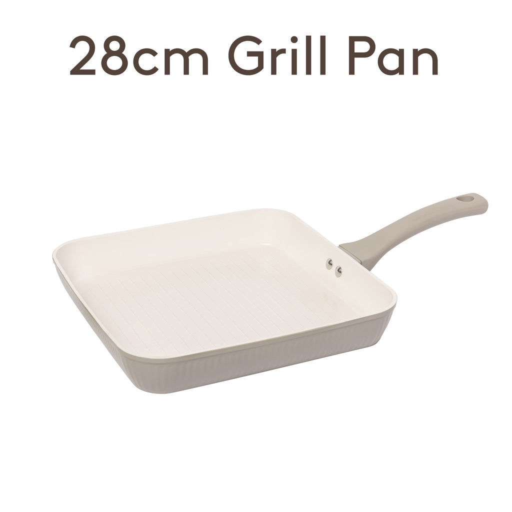 Poêle à griller nervurée de 28 cm en mastic