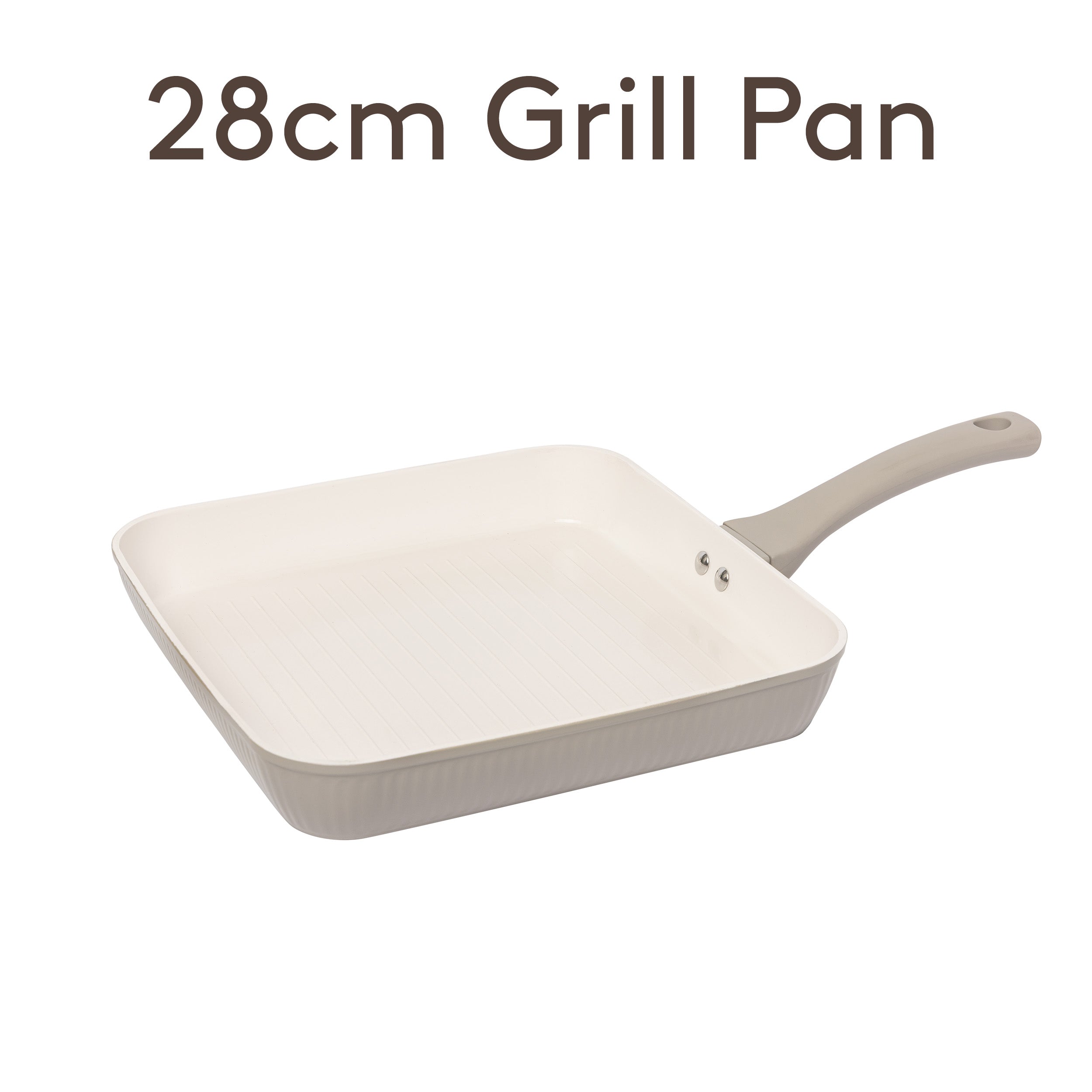 Poêle à griller nervurée de 28 cm en mastic