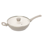 Sauteuse nervurée de 28 cm en mastic