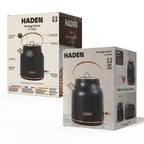Bouilloire Haden Heritage noire et cuivre