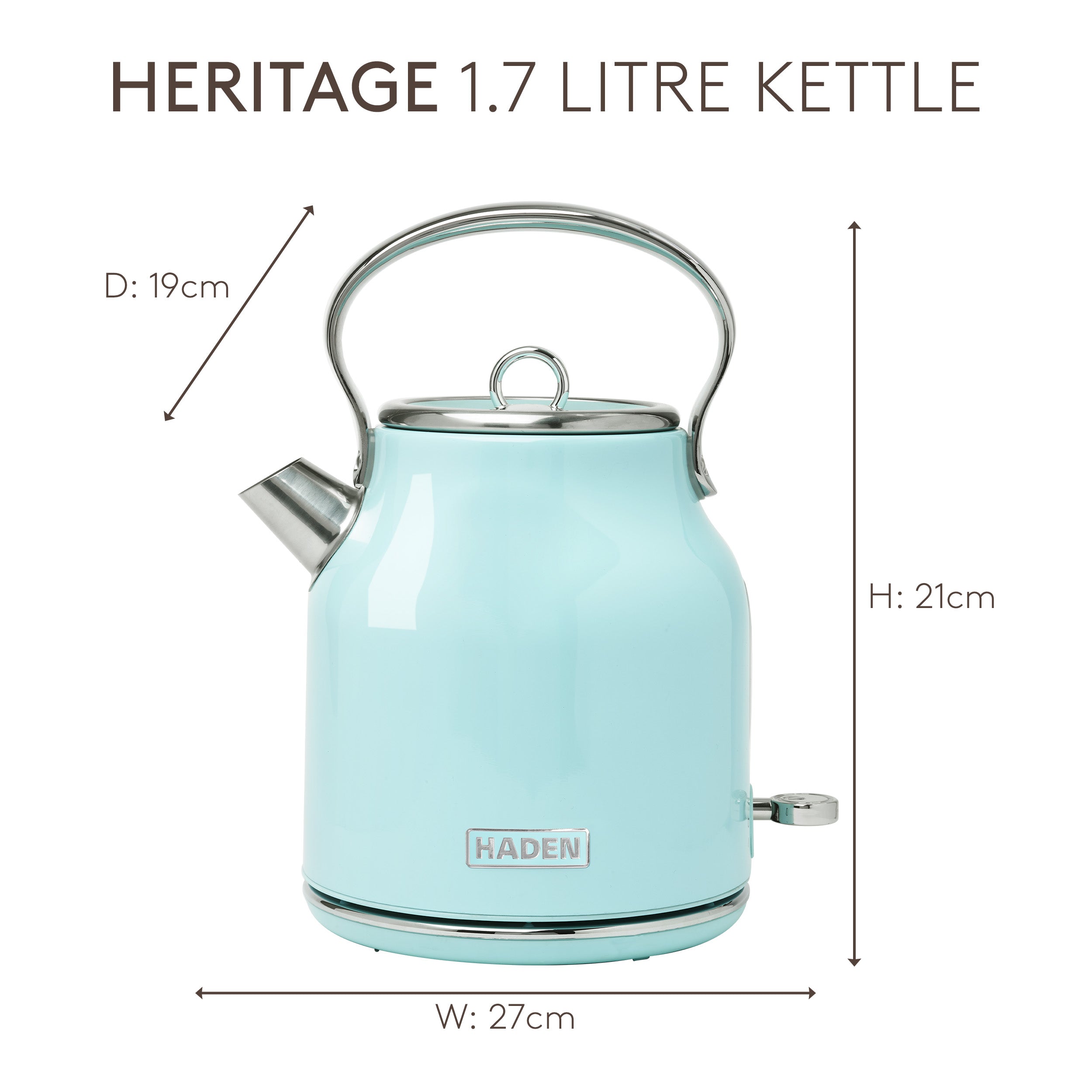 Bouilloire Haden Turquoise Heritage