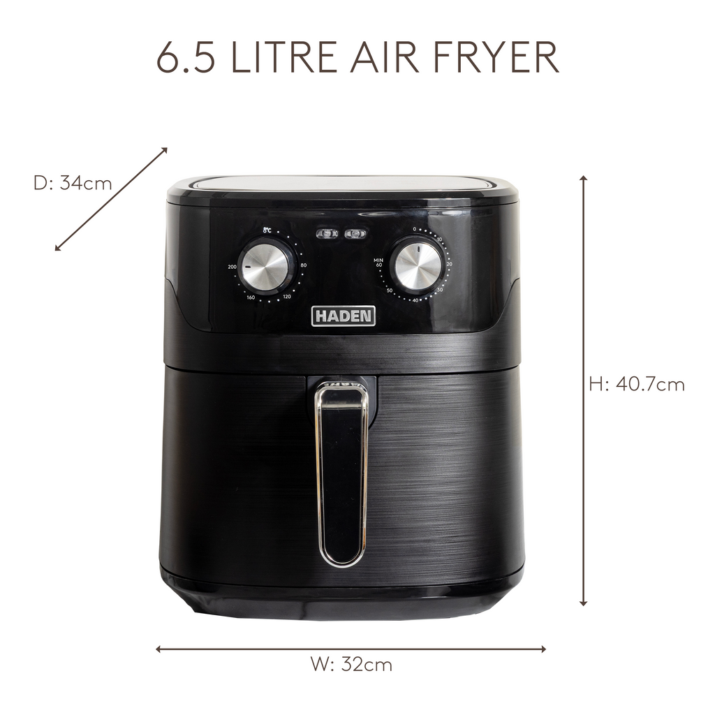 Friteuse à air Haden 6,5 L noire
