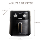 Friteuse à air Haden 6,5 L noire